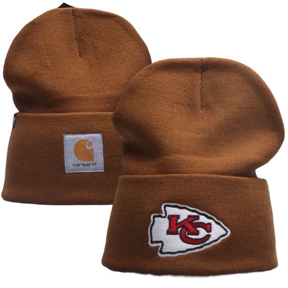 Carhartt '47 Beanie Kansas City Chiefs Adult Unisex Winter Knit Hat Cap NWT - Picture 1 of 1